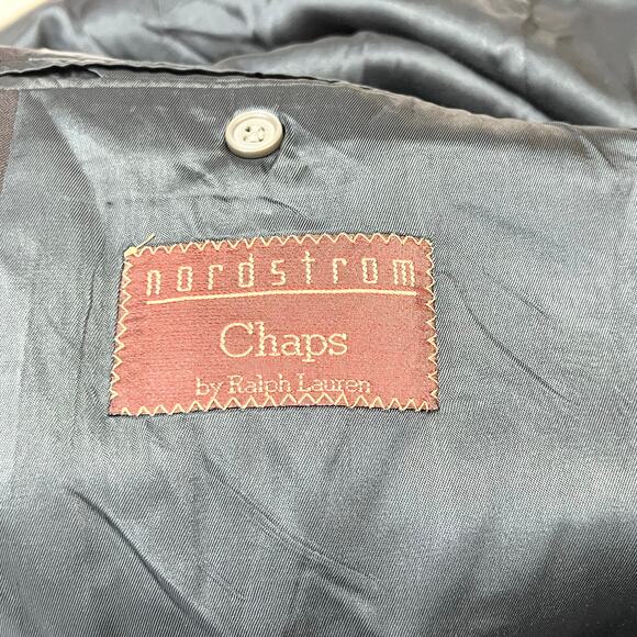 Chaps By Ralph Lauren Virgin Wool Blazer Large Blue Button Pockets Nordstroms - Picture 4 of 14